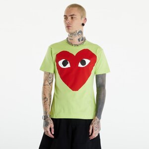 Comme des Garçons PLAY Short Sleeve Logo Print T-Shirt UNISEX Green