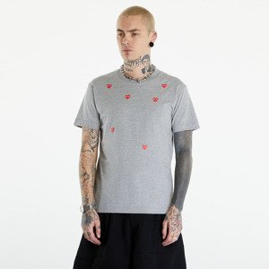 Comme des Garçons PLAY Short Sleeve Logo Print T-Shirt UNISEX Grey