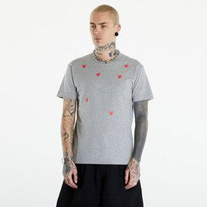 Comme des Garçons PLAY Short Sleeve Logo Print T-Shirt UNISEX Grey