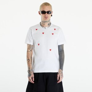 Comme des Garçons PLAY Short Sleeve Logo Print T-Shirt UNISEX White