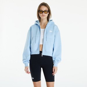 Patta Femme Basic Crop Zip Up Hooded Sweater Blue Bell