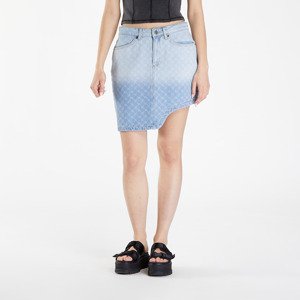 Daily Paper Zella Monogram Denim Skirt Mid Blue