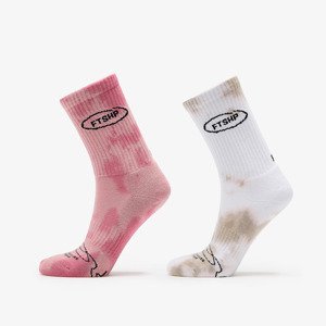 Footshop Basic Crew Socks 2-Pack Tie Dye Color 39-42