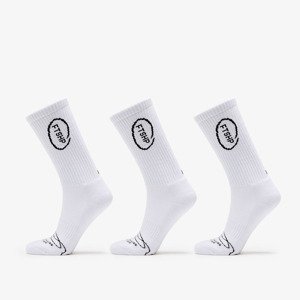 Footshop High Crew Socks 3-Pack White 43-46