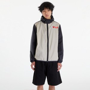 Comme des Garçons PLAY x K-Way Claude Contrast Jacket UNISEX Beige Grey/ Black