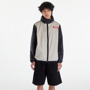 Bunda Comme des Garçons PLAY x K-Way Claude Contrast Jacket UNISEX Beige Grey/ Black XL