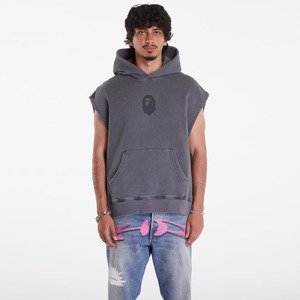 A BATHING APE Bape Sleeveless Pullover Hoodie Charcoal