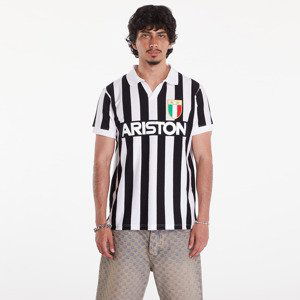 COPA Juventus FC 1984 - 85 Retro Football Shirt UNISEX Black/ White