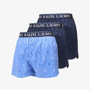 Ralph Lauren Stretch Cotton Three Slim Fit Boxers 3-Pack Blue XXL