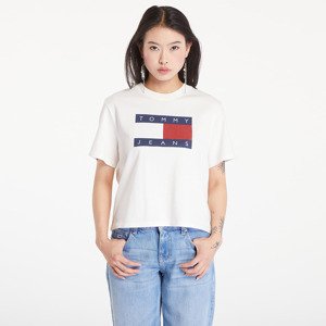 Tričko Tommy Jeans Flag Badge Boxy Fit T-Shirt Ancient White S