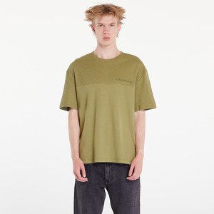 Tričko Calvin Klein Jeans Texture Mix Cotton T-Shirt Dark Juniper M