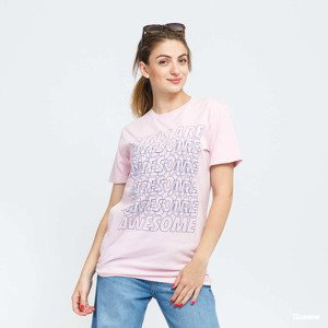 Tričko Girls Are Awesome Messy Morning Tee Pink M