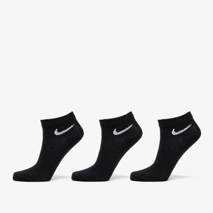 Nike Everyday Lightweight Ankle Socks 3-Pack Black L