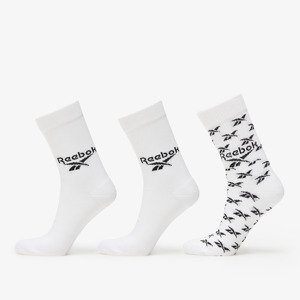 Reebok Classics Fold-Over Crew Socks 3-Pack White