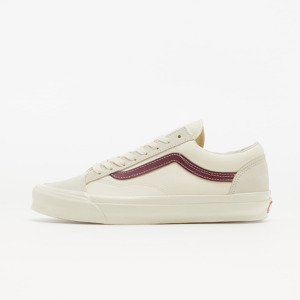 Vans Vault OG Style 36 LX (Suede/ Canvas) Classic White/ Pomegrande