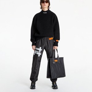 HERON PRESTON Tyvek Print Crinkled Pants Black/ White