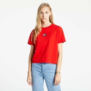 Tommy Jeans Tommy Center Badge Tee Deep Crimson