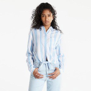 Tommy Jeans Front Tie Stripe Shirt Blue Crush/ Multi