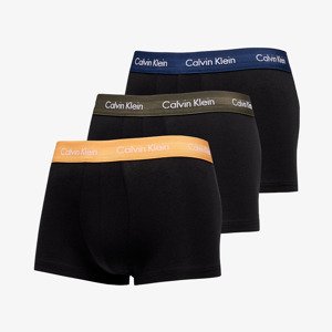 Calvin Klein Cotton Stretch Low Rise Trunk 3Pk B-Orange / Blue Shadow / Green