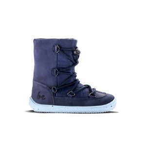 Detské zimné barefoot topánky Be Lenka Snowfox Kids 2.0 - Dark & Light Blue 28
