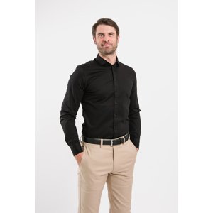 Pánska košeľa slim Be Lenka Essentials - Jet Black s