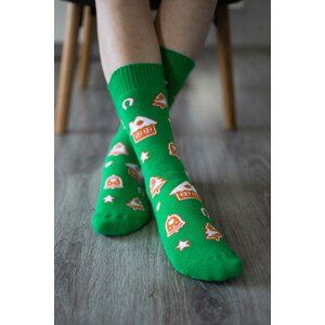 Zimné barefoot ponožky - Perníček 35-38