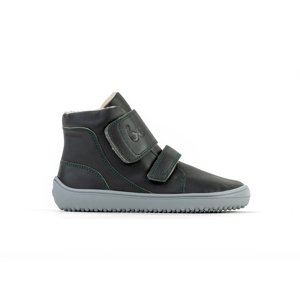 Detské zimné barefoot topánky Be Lenka Panda - Charcoal Black 25