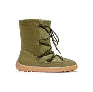 Zimné barefoot topánky Be Lenka Snowfox Woman - Army Green 36