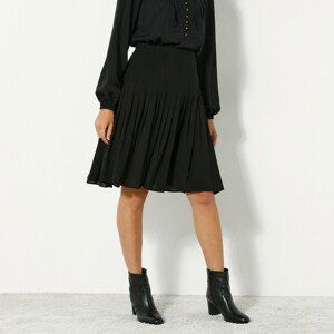 Blancheporte Jednofarebná rozšírená sukňa čierna 38