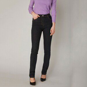 Blancheporte Strečové džínsy, vysoká postava čierna 40