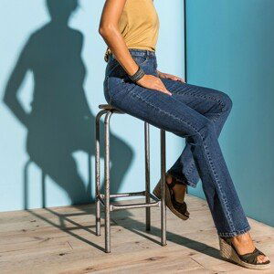 Blancheporte Rovné džínsy pre nízku postavu denim 50