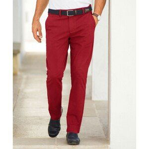 Blancheporte Chino jednofarebné nohavice červená 54