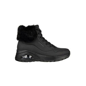 Blancheporte SKETCHERS Vysoké tenisky s kožušinovým efektom Uno Rugged - Fall Air čierna 40