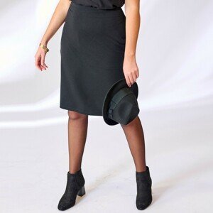 Blancheporte Rovná sukňa z úpletu Milano čierna 42