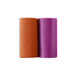 Blancheporte Súprava 2 podprseniek Avila zo saténového úpletu s čipkou, s kosticami fialová+oranžová,koš.C 75