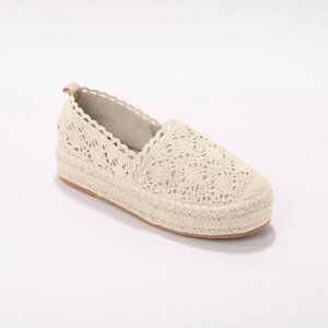 Blancheporte Macramé espadrilky, béžové béžová 40