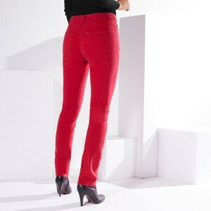Blancheporte Strečové rovné nohavice červená 36