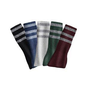 Blancheporte Súprava 10 párov komfortných ponožiek modrá+zelená+bordó 39/42