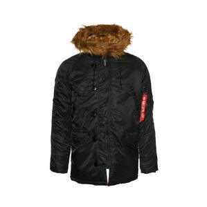 ALPHA INDUSTRIES Zimná bunda 'N3B VF 59'  čierna