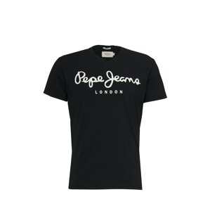 Pepe Jeans Tričko 'Original'  čierna / biela