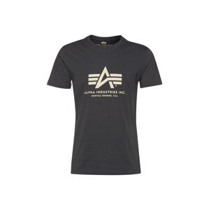 ALPHA INDUSTRIES T-Shirt  biela / grafitová