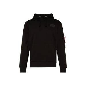 ALPHA INDUSTRIES Mikina  červená / čierna / biela