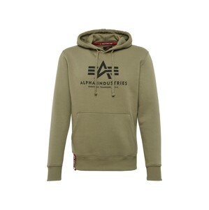 ALPHA INDUSTRIES Mikina  olivová / čierna