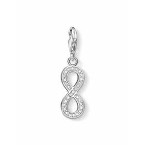 Thomas Sabo Prívesok 'Infinity'  strieborná / priehľadná