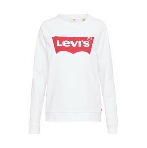 LEVI'S Mikina 'Relaxed Graphic Crew'  biela / červená