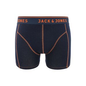 JACK & JONES Boxerky 'JACSIMPLE'  tmavomodrá / oranžová