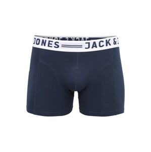 JACK & JONES Boxerky 'Sense'  námornícka modrá / šedobiela