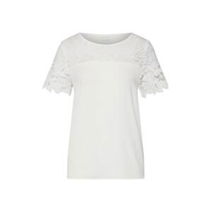 VILA Tričko 'VIMELLI BLOCKED LACE TOP'  biela