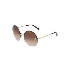 VERSACE Casual Sonnenbrille mit Runden Gläsern  hnedá / zlatá