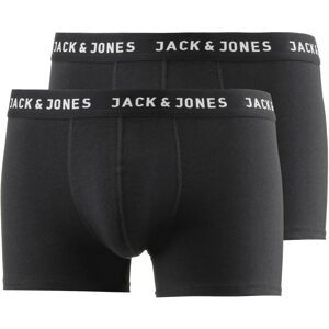 JACK & JONES Boxerky  čierna / biela